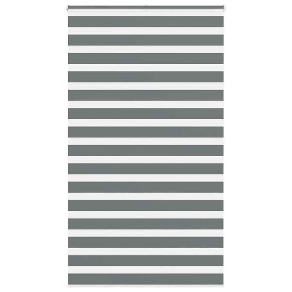 vidaXL Zebra roleta tmavě &scaron;ed&aacute; 135x200cm &scaron;&iacute;řka l&aacute;tky 130,9cm polyester