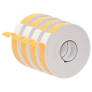 vidaXL Samolepic&iacute; pěnov&aacute; p&aacute;ska 4 ks B&iacute;l&aacute; 40mm x 5m Pěna CR