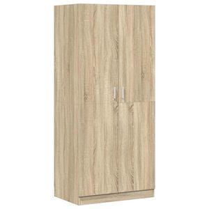 vidaXL &Scaron;atn&iacute; skř&iacute;ň dub sonoma 80 x 52 x 180 cm kompozitn&iacute; dřevo