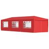 vidaXL Party Stan 900 x 300 x 255 cm Červen&aacute; PE a ocel