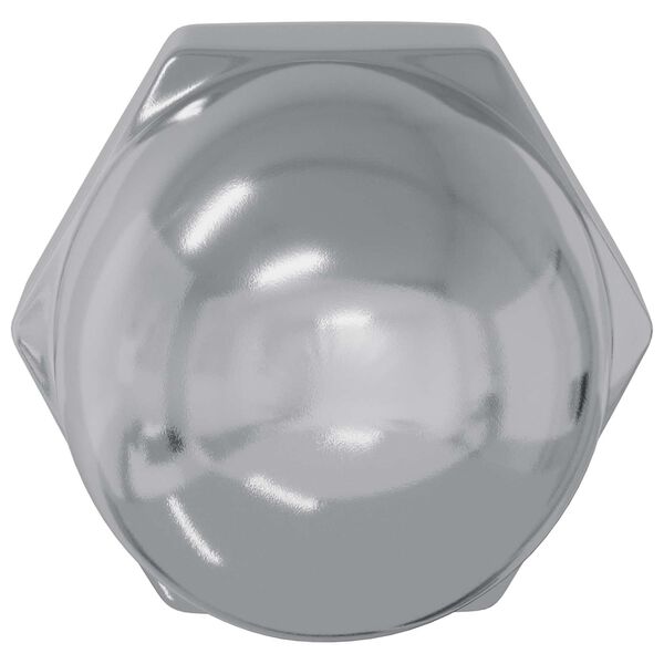 vidaXL Ka&scaron;tanov&eacute; matice 2 pcs Stř&iacute;brn&aacute; M8 x 10 mm Ocel