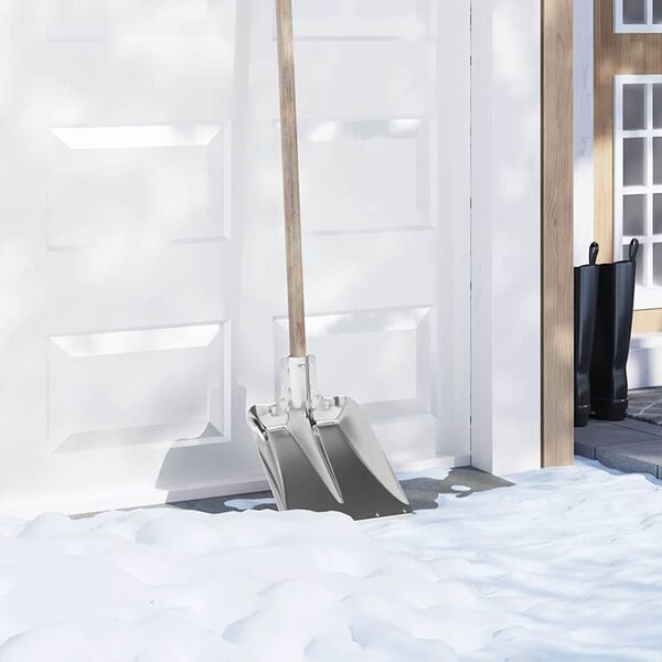 vidaXL Hlava lopaty 4 pcs Stř&iacute;brn&aacute; 43 x 32,5 cm Hlin&iacute;k