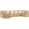 vidaXL Venkovn&iacute; pohovkov&aacute; souprava 7 pcs B&iacute;l&aacute; 304 x 128,5 x 73 cm