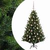vidaXL Uměl&yacute; v&aacute;nočn&iacute; stromek s v&aacute;nočn&iacute;mi koulemi 120 cm 150 LED