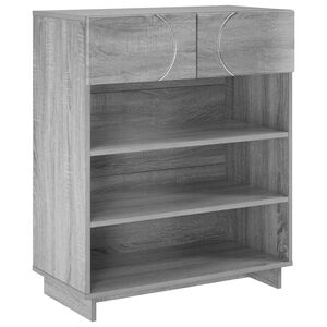 vidaXL Botn&iacute;k 73 x 38 x 87,5 cm kompozitn&iacute; dřevo &Scaron;ed&yacute; Sonoma
