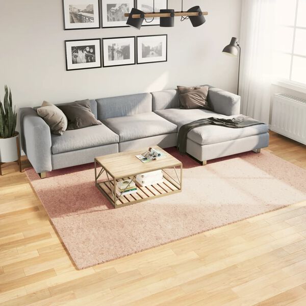 vidaXL Koberec HUARTE kr&aacute;tk&yacute; vlas měkk&yacute; a prateln&yacute; blush 200x280 cm