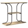 vidaXL Konzolov&yacute; stolek Sonoma dub 101 x 35 x 80,5 cm Kompozitn&iacute; dřevo