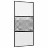 vidaXL Skleněn&eacute; dveře 102,5 x 2 x 205 cm Hlin&iacute;k Čern&aacute;
