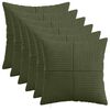 vidaXL Povlak na pol&scaron;t&aacute;ř 6 pcs ALMELO Zelen&aacute; 35 x 35 cm man&scaron;estr