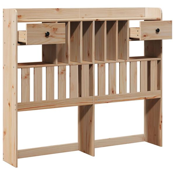 vidaXL Čelo postele s úložným prostorem 135 cm masivní borovice