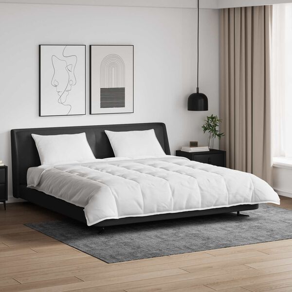 vidaXL Sada přikr&yacute;vek s pol&scaron;t&aacute;řem 3 pcs B&iacute;l&aacute; Peř&iacute;