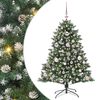 vidaXL Uměl&yacute; v&aacute;nočn&iacute; stromeček Zelen&aacute; 120 cm PVC, plast a ocel