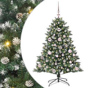 vidaXL Uměl&yacute; v&aacute;nočn&iacute; stromeček Zelen&aacute; 120 cm PVC, plast a ocel