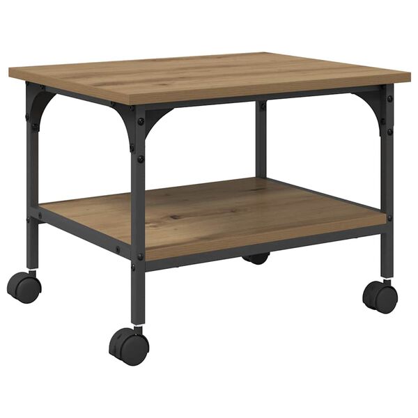 vidaXL Stojan na tisk&aacute;rnu Artisanov&yacute; dub 50 x 40 x 38 cm