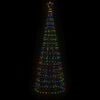 vidaXL LED vánoční stromek s hroty 570 barevných LED 300 cm