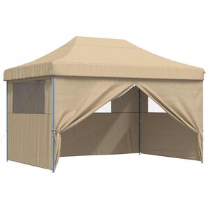 vidaXL Party Stan 279 x 410 x 315 cm B&eacute;žov&aacute; Oxford l&aacute;tka