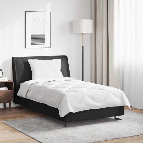 vidaXL Sada přikr&yacute;vek s pol&scaron;t&aacute;řem 2 pcs B&iacute;l&aacute; Mikrovl&aacute;kno