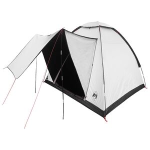 vidaXL Kempingov&yacute; stan 2m&iacute;stn&yacute; B&iacute;l&yacute; blackout Polyester a ocel