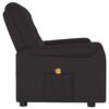 vidaXL 2m&iacute;stn&eacute; mas&aacute;žn&iacute; polohovac&iacute; křeslo čern&eacute; uměl&aacute; kůže