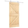 vidaXL Posuvn&eacute; dveře 90 x 210 cm Masivn&iacute; borovicov&eacute; dřevo