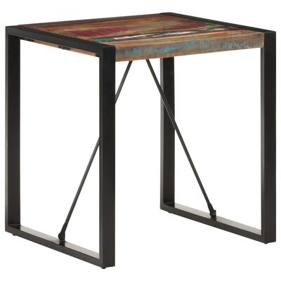 vidaXL Jídelní stůl 70 x 70 x 75 cm masivní recyklované dřevo