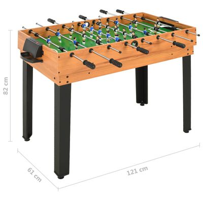 vidaXL 15 v 1 multifunkční herní stůl 121 x 61 x 82 cm javor