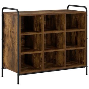 vidaXL Skř&iacute;ň na obuv 85 x 39,5 x 75 cm Kompozitn&iacute; dřevo Kouřov&yacute; dub