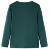 Dětské tričko s dlouhým rukávem tmavě zelené 128