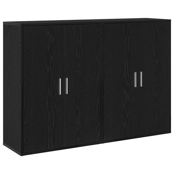 vidaXL Servírovací skříň 2 pcs Černý dub 60 x 31 x 84 cm