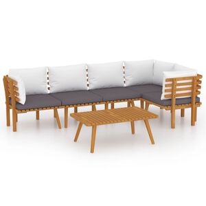 vidaXL 6d&iacute;ln&aacute; zahradn&iacute; sedac&iacute; souprava s podu&scaron;kami masivn&iacute; ak&aacute;cie