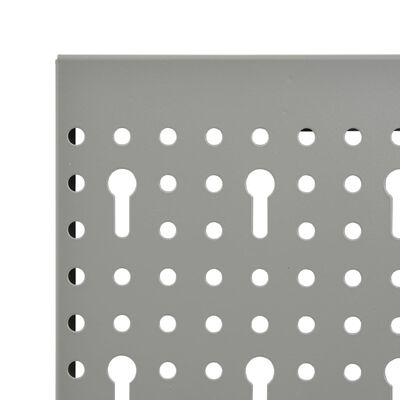 vidaXL Nástěnné děrované panely 3 ks 40 x 58 cm ocel