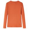 Dětsk&eacute; tričko s dlouh&yacute;m ruk&aacute;vem oranžov&eacute; 104