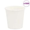 vidaXL Pap&iacute;rov&eacute; kel&iacute;mky na k&aacute;vu 1000 pcs 4oz 100ml b&iacute;l&eacute;