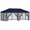 vidaXL Alt&aacute;n s bočn&iacute;mi stěnami 6 x 3 m Modr&aacute; Polyester a ocel 190 gsm