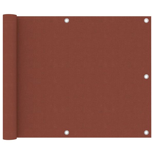 vidaXL Balkónová zástěna cihlová 75 x 300 cm oxfordská látka