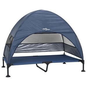 vidaXL Zvýšený psí pelíšek Námořnická modrá 127 x 81 x 108 cm