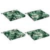 vidaXL Polstry ve 4 kusech SOEST 4 ks 100% polyester Vzor listů