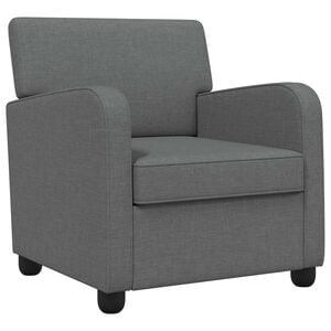 vidaXL křeslo Tmavě &scaron;ed&aacute; Textil