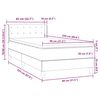 vidaXL Box spring postel s matrac&iacute; světle &scaron;ed&aacute; 80x220 cm samet