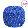 vidaXL Lodn&iacute; lano modr&eacute; 10 mm 500 m polypropylen
