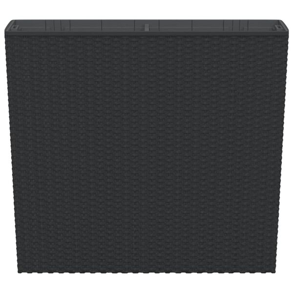 vidaXL Truhl&iacute;k s odn&iacute;matelnou vložkou antracit 12 / 44 l PP ratan