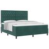 vidaXL Postel s boxspringem s matrac&iacute; Tmavě zelen&aacute; 180 x 200 cm samet