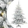 vidaXL Uměl&yacute; Skl&aacute;dac&iacute; V&aacute;nočn&iacute; Strom s stojanem B&iacute;l&aacute; 150 cm PVC a ocel