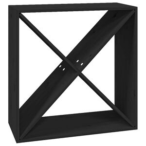 vidaXL Skř&iacute;ňka na v&iacute;no čern&aacute; 62 x 25 x 62 cm masivn&iacute; borovice