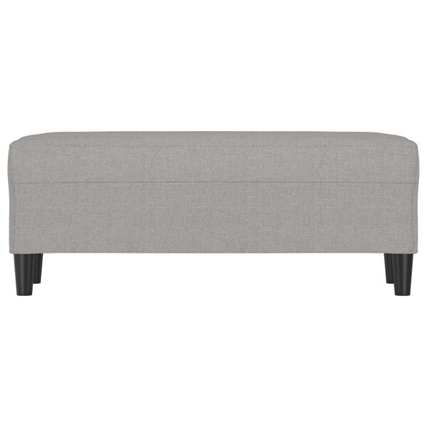 vidaXL Lavice světle &scaron;ed&aacute; 100 x 35 x 41 cm textil