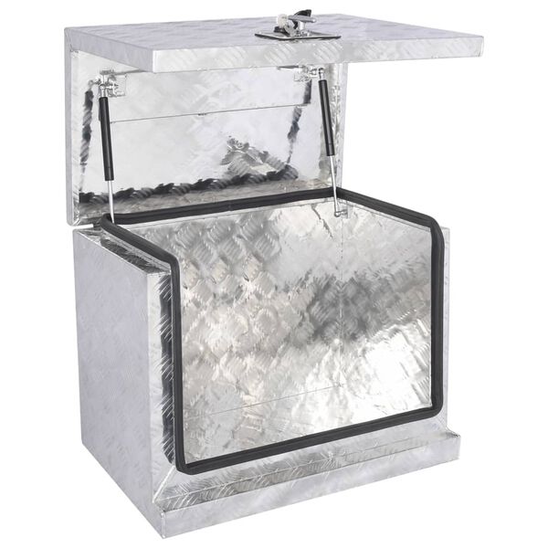 vidaXL Hlin&iacute;kov&yacute; box 62 x 40 x 50 cm stř&iacute;brn&yacute;