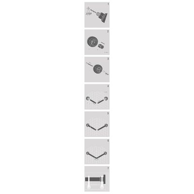 Sealskin Rohová tyč na sprchový závěs 90 x 90 cm bílá