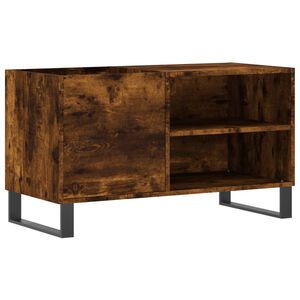 vidaXL Skř&iacute;ňka na LP desky kouřov&yacute; dub 85x38x48 cm kompozitn&iacute; dřevo