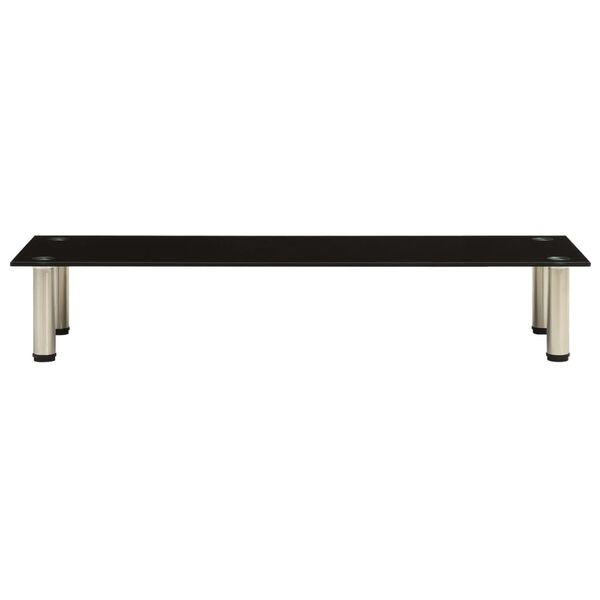 vidaXL TV stolek čern&yacute; 100 x 35 x 17 cm tvrzen&eacute; sklo