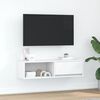 vidaXL TV skř&iacute;ňka b&iacute;l&aacute; 100x31x25,5 cm kompozitn&iacute; dřevo